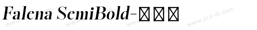 Falena SemiBold字体转换 Falena SemiBold字体转换